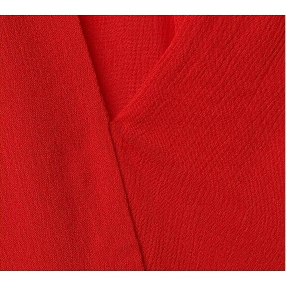 Gibson Look High Low Surplice Tank Red Small A380411 - Picture 3 of 3